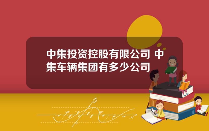 中集投资控股有限公司 中集车辆集团有多少公司